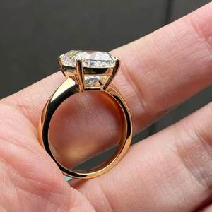 Anillo Solitario de Diamante Auténtico Certificado IGI, Corte Cojín, de Mina Antigua, Oro Sólido de 18K, Cultivado en Laboratorio, VS1, 2.01CT, para Regalo de Boda o Fiesta - Product Image 3