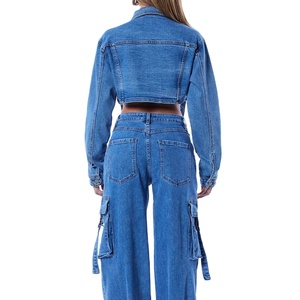 Chaquetas vaqueras de alta calidad al por mayor de último diseño para mujer, ropa informal, nuevas chaquetas vaqueras transpirables y conjunto de vaqueros OEM 2026 - Product Image 3