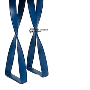 Modern Blue Iron Metal <b>Stool</b> with Twisted Legs Round Top Contemporary Designer Bar <b>Stool</b> Industrial Seating for Home Cafe - Product Image 4