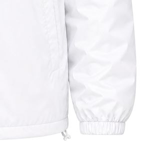 Chaqueta Deportiva Blanca con Logotipo Bordado, Chaqueta Cortavientos con Botones, Ropa Exterior Informal para Hombre y Mujer, para Deportes y Uso Diario - Product Image 6