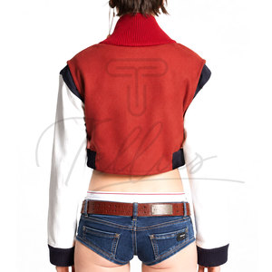 Chaqueta Varsity Corta para Mujer, Diseño de Moda, Nueva Colección 2026, Precio Razonable, Servicio OEM - Product Image 5