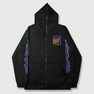 Sweat à capuche unisexe streetwear surdimensionné en molleton avec impression de logo DTF personnalisée, en coton épais, pull tendance pour l'hiver - Product Image 1