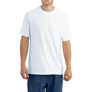 Camiseta de Cuello Redondo para Hombre Next Level 6010, Color Blanco Jaspeado, 50% Poliéster, 25% Algodón, 25% Rayón, Marca Privada - Product Image 1