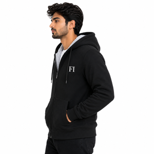 Sweat-shirts à capuche unisexes haut de gamme pour l'hiver, en coton épais, style streetwear, épaules tombantes, tricot côtelé, production OEM en usine de vêtements - Product Image 4