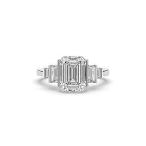 Anillo de Diamante Cultivado en Laboratorio con Corte Esmeralda de 3.35Ct, Oro de 14K/10K, Estilo Único, Corte Brillante, Anillo de Compromiso Ligero, Suministro Directo B2B - Product Image 2