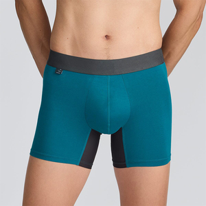 Hot Selling Mens Breathable Seamless Mid Rise Knitted Cotton <b>Boxer</b> Briefs Soft Stretch Comfortable Underwear Solid Color <b>Custom</b> - Product Image 4