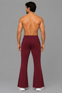Pantalones de Yoga para Hombre con Pierna Ancha, Cintura Elástica, Poliéster y Algodón, Ropa Deportiva, Leggings Acampanados, Pantalón Deportivo Ajustado para Hombre - Product Image 2
