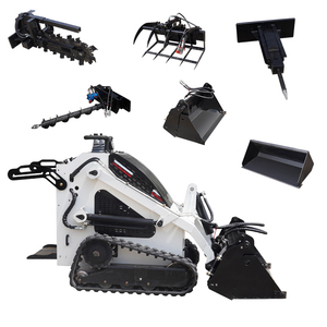 Mini-chargeuse compacte sur chenilles Huateng, prix usine, certifiée CE/EPA, diesel, avec roues - Product Image 4