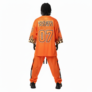 Ensemble maillot et pantalon de sport pour homme, tissu polyester Airflow 180 GSM, design par sublimation, logo personnalisé, ensemble 2 pièces - Product Image 2