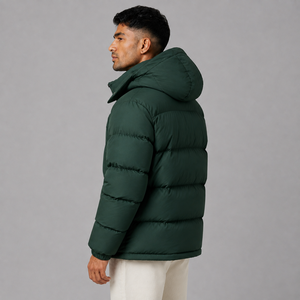 Veste matelassée oversize pour homme de haute qualité, logo personnalisé, chaude, légère, streetwear d'hiver, vente en gros - Product Image 5