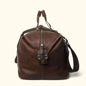 Bolsas de Viaje de Moda para Hombre, Bolsas de Lona de Cuero Genuino, Bolsas de Lona de Diseño de Alta Gama para Deportes al Aire Libre, Bolsas de Lona de Cuero Duraderas para Viajes - Product Image 6