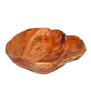 Teak Wood Fruit Bowls-Home <b>Decoration</b> Traditional Design Handcrafted Rectangle Shape Gold/Brown Colors | OEM Custom Wholesale - Product Image 1