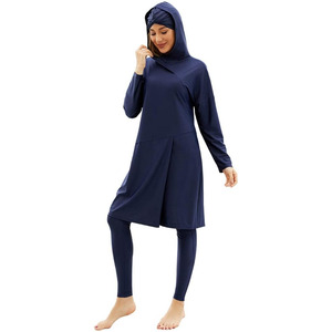 2026 Plus Size Eco-Friendly Spandex/Polyester <b>Islamic</b> Muslim Women's Burkini Swimwear 2-Piece Set High Cut <b>Print</b> Breathable - Product Image 6