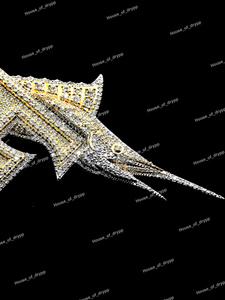 Colgante de Letra F con Diamantes Moissanite, Plata de Ley 925, Joyería de Lujo Brillante - Product Image 5