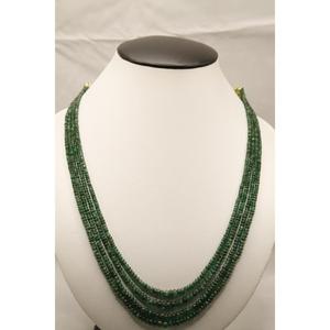 Cuentas de Esmeralda de Zambia, 4 Hilos, 4 Líneas, Piedra Verde Suelta para Hacer Collares, TATIWALAS GEMS JEWELLERY, Tercera Marca - Product Image 4