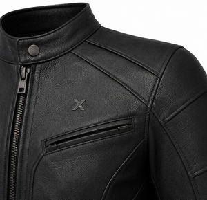 Blouson de moto en cuir Urban Sport |   Vert Forêt Charbon Noir |   Fabricant OEM ODM |   Qualité de conception haut de gamme |   Respirant - Product Image 3