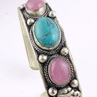 New Arrival- White Metal 3 Stone Religious Charm <b>Bracelets</b> <b>Bangles</b> <b>Bangles</b> - Product Image 5