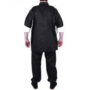 Vente Flash : Nouvelle Collection – Uniforme de Kung Fu en Coton Noir Personnalisable pour Hommes, Femmes, Jeunes et Adultes – Service OEM - Product Image 5
