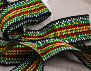 Ceinture tissée Hutsul ukrainienne artisanale – Écharpe ethnique folklorique colorée (style Krayka) - Product Image 6