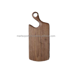 Tabla de Cortar de Madera de Alta Calidad y Lujo Moderno con Mango de Cuchillo de Acero Inoxidable, Ecológica para Uso Doméstico y Comercial - Product Image 5