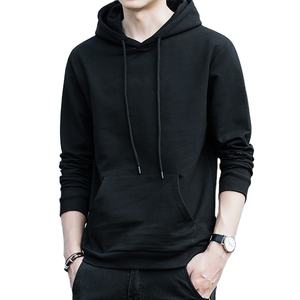 เสื้อฮู้ดผู้ชายแฟชั่นฤดูใบไม้ร่วง สีพื้น สไตล์ฮาราจูกุ แนวสตรีท แขนยาว ทรงหลวม สบายๆ เสื้อฮิปฮอป สปอร์ต - Product Image 6