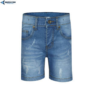 Vaqueros casuales de verano para hombre, lavado claro, cintura media, bordados, transpirables, ecológicos, de secado rápido, con cremalleras y botones, estilo urbano, 220 gramos - Product Image 4