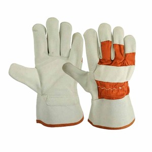 Guantes de Trabajo de Cuero Vacuno de Primera Calidad, Resistentes al Calor, para Uso Industrial, Guantes de Seguridad Canadienses - Product Image 5