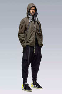 Custom Men's Waterproof Techwear <b>Jacket</b> Urban Tactical Windbreaker Cyberpunk Hooded Streetwear Functional Olive Green Parka Coat - Product Image 3