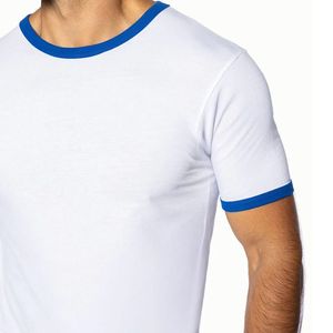 T-shirt Ringer Homme Grande Taille Respirant Séchage Rapide Couleur Unie Col Rond Manches Courtes Tendance 2026 Prix Abordable - Product Image 5