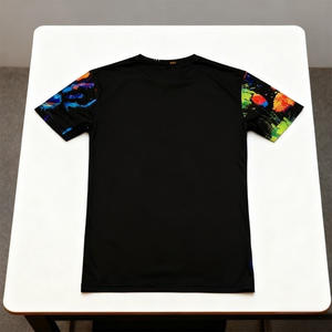 T-shirts d'été personnalisés pour hommes imprimés par sublimation, 100 % coton, écologiques, extensibles, respirants, séchage rapide, vêtements de sport en gros - Product Image 6