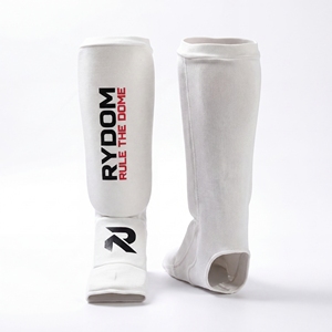 Protector de Espinilla y Empeine MMA de EVA con Soporte de Tela Elástica para Judo, Karate, Kickboxing y Protección de Pies - Product Image 4