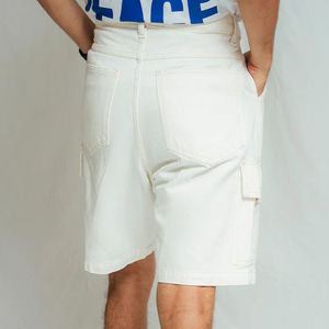 Shorts en jean déchirés et délavés pour hommes, taille mi-haute, décontractés, respirants, vente en gros OEM pour l'été - Product Image 5