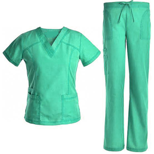 Custom Women Medical <b>Scrubs</b> <b>Set</b> V-Neck Zipper Nurse Hospital <b>Scrub</b> Uniform Soft Stretchy Healthcare Workwear - Product Image 3