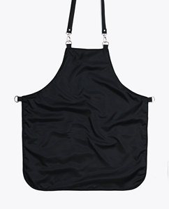 Tablier en tissu à motif casque de samouraï avec sangles réglables et poche avant pour coiffeurs - Product Image 4