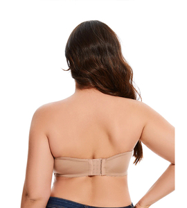 Sujetador Push-Up para Mujer, Copa 3/4, con Aros, Tirantes Ajustables, Espalda en Y, Encaje, Color Sólido, Tejido Sin Costuras, Spandex, Nailon, Lavable a Máquina - Product Image 4