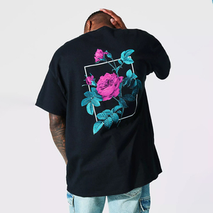 Mens Heavy Breathable 100% Cotton Oversized <b>Half</b> <b>Sleeve</b> <b>T</b>-<b>Shirt</b> with Drop Shoulder High Quality Custom Logo Design Solid Pattern - Product Image 1