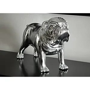 Sculpture d'art religieuse en aluminium plaqué or faite à la main, décoration élégante pour la maison, fontaine moderne de luxe contemporaine à impression numérique - Product Image 2