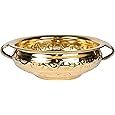Traditional Decorative Brass Urli Bowl for Home Office Decor Floral <b>Floating</b> <b>Candle</b> Decoration - Product Image 3
