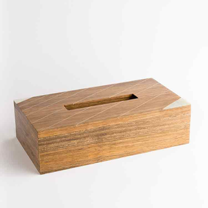 Elegant Design Wood <b>Tissue</b> Holder Boxes Oval Rectangle High Quality Eco-Friendly Multi-Purpose Organizer Luxury Style - Product Image 4