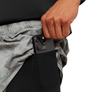 Shorts de course pour hommes Elite 2 en 1 de 5 pouces, gris fumé, noir, camouflage, séchage rapide, pour la gym et l'entraînement athlétique - Product Image 6