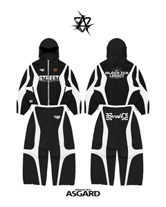 Conjunto de Sudadera con Cremallera y Pantalones Red White Black Ice Legacy |   Chándal Oversize de Estilo Urbano |   Fabricante de Marca Privada OEM - Product Image 5