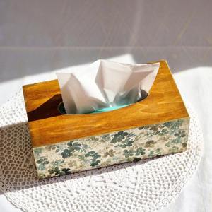 Boîte à mouchoirs en bois imprimée personnalisée avec logo pour merchandising de marque, vente en gros, boîte à mouchoirs en bois imprimée pour le visage - Product Image 6