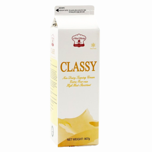 Crème Non Laitière Fancy Foods, Vente en Gros Direct Fabricant, Crème de Garniture Non Laitière Classy Whip 907G HALAL OEM/ODM pour Boulangerie - Product Image 1