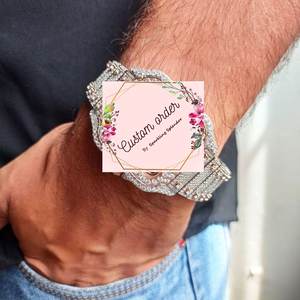 นาฬิกาข้อมือผู้ชายสแตนเลสสตีลสี่เหลี่ยมจัตุรัสแบบอัตโนมัติ ดีไซน์หรูหรา ชุบทองคำสีกุหลาบ หน้าปัดกระจก ประดับเพชร รุ่นลิมิเต็ด - Product Image 1