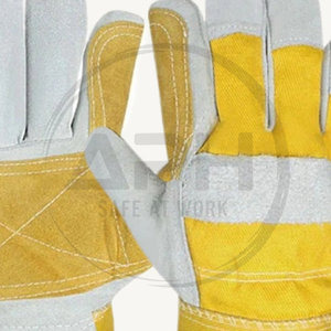 Guantes de Manipulación Utilitarios con Servicio OEM ODM, Duraderos, de Lona Amarilla, con Puño Reforzado, Palma Reforzada, Pulgar Reforzado, Doble Costura y Muñeca Extendida - Product Image 2