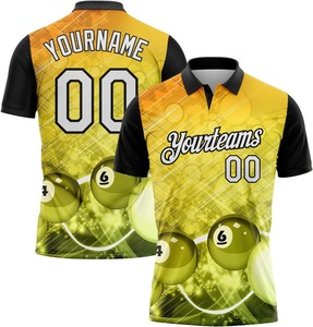 Camisetas de Billar Personalizadas para Equipos, Camisetas Deportivas Casuales de Manga Corta, Tejidas, Impresas, de Corte Holgado, Secado Rápido y Transpirables - Product Image 4