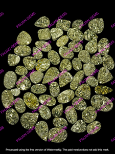 Pirita Natural de Alta Calidad, Druzy, Multiforma, Lote a Granel de Piedras Preciosas Sueltas para Fabricación de Joyería Artesanal, Piedra Certificada para Joyería al por Mayor - Product Image 2