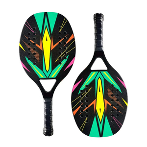 Raqueta de Pádel de Carbono 3K con Diseño Geométrico Vibrante y Núcleo de Eva Suave - Product Image 1