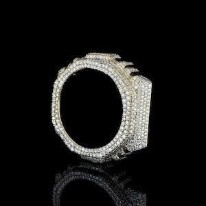 Custom GA2100 Style Mod Watch Iced Out Steel <b>Case</b> Premium Wristwatch for Men GA2100 Compatible Custom Watch - Product Image 3