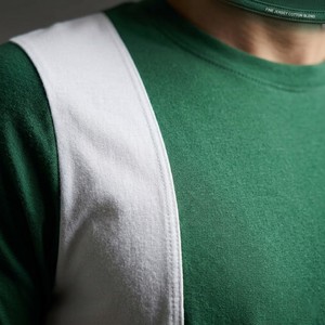 Conjunto Deportivo de Verano para Hombre, Estilo Moderno, Verde Esmeralda con Paneles en Contraste, Corte Ajustado, Camiseta y Pantalones Cortos Deportivos, Ropa Casual Activa - Product Image 6